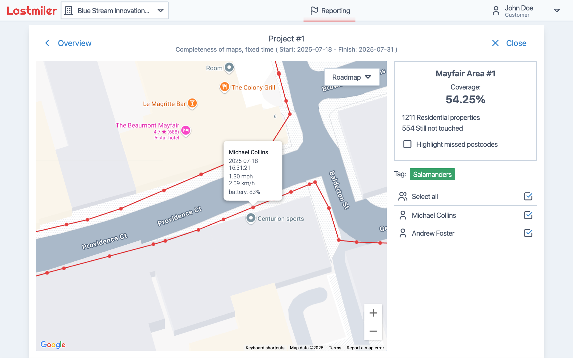 Tracking Point Details
