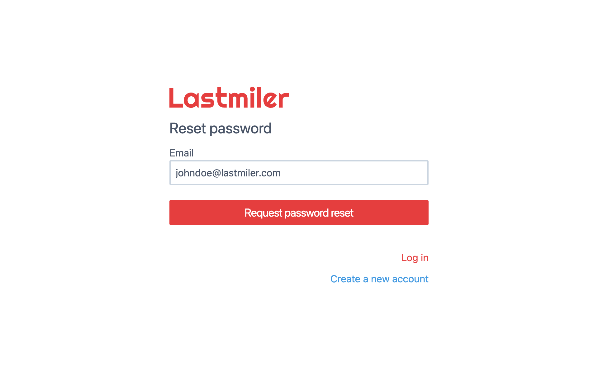 Request Password Reset