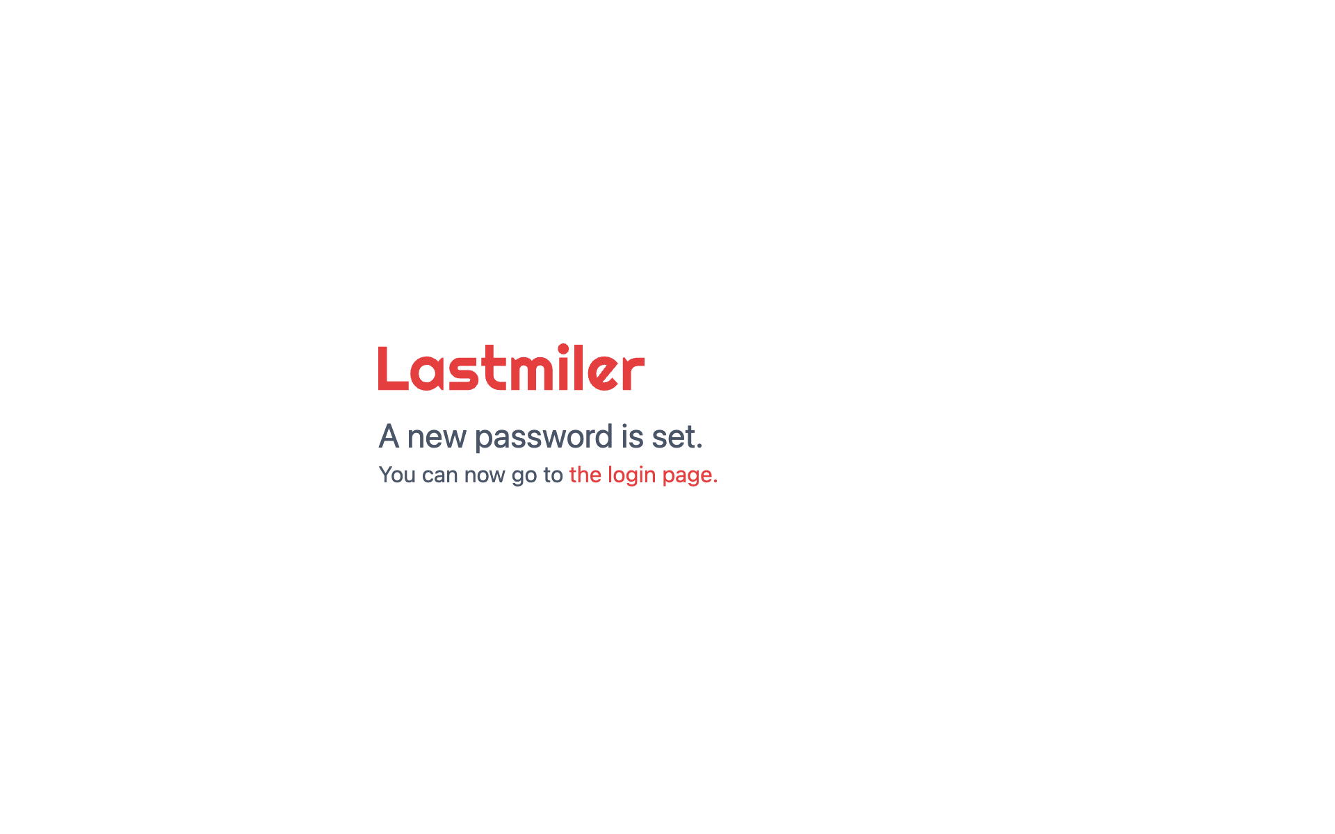 Password Reset Confirmation