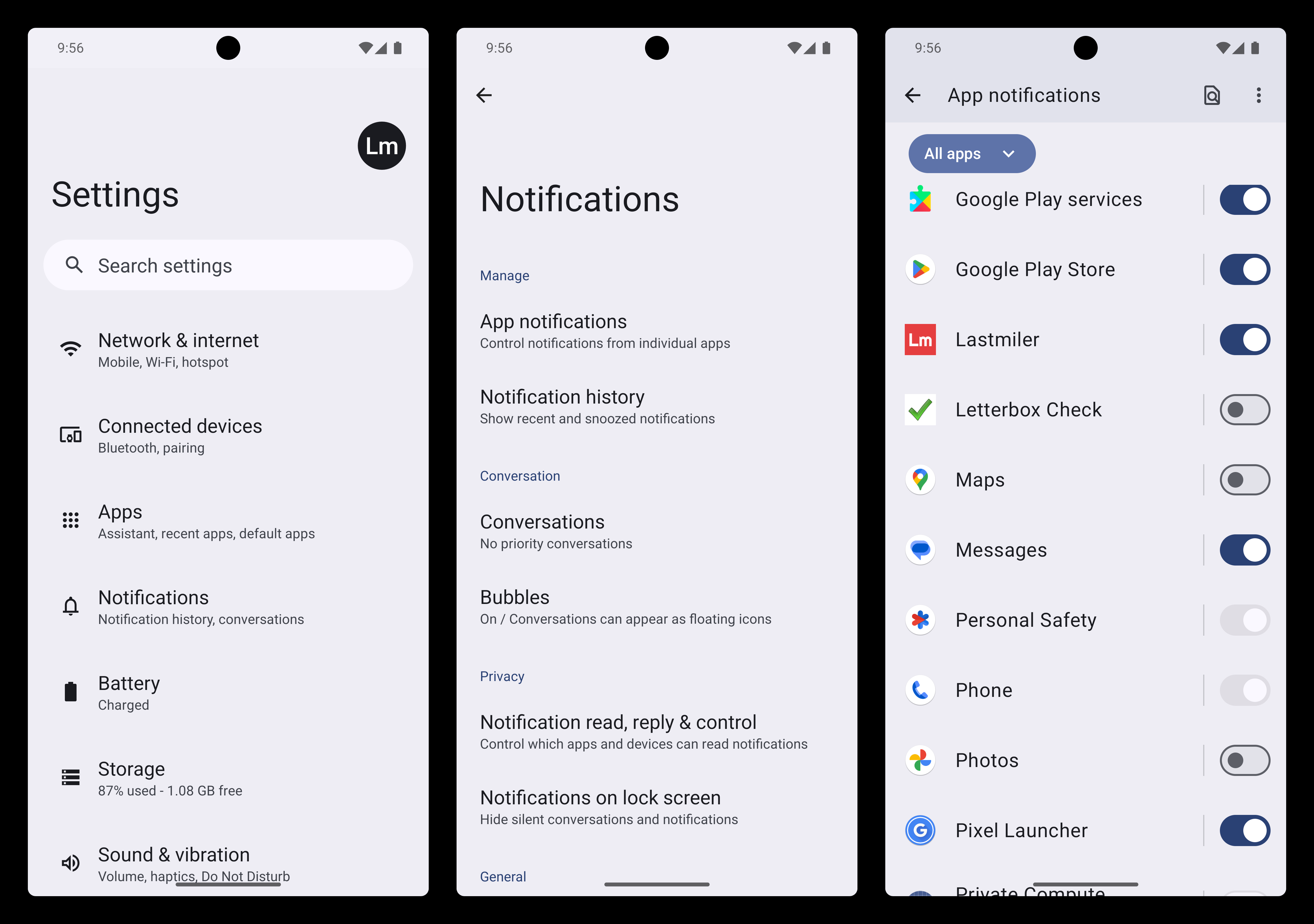 Enabling notifications for Lastmiler