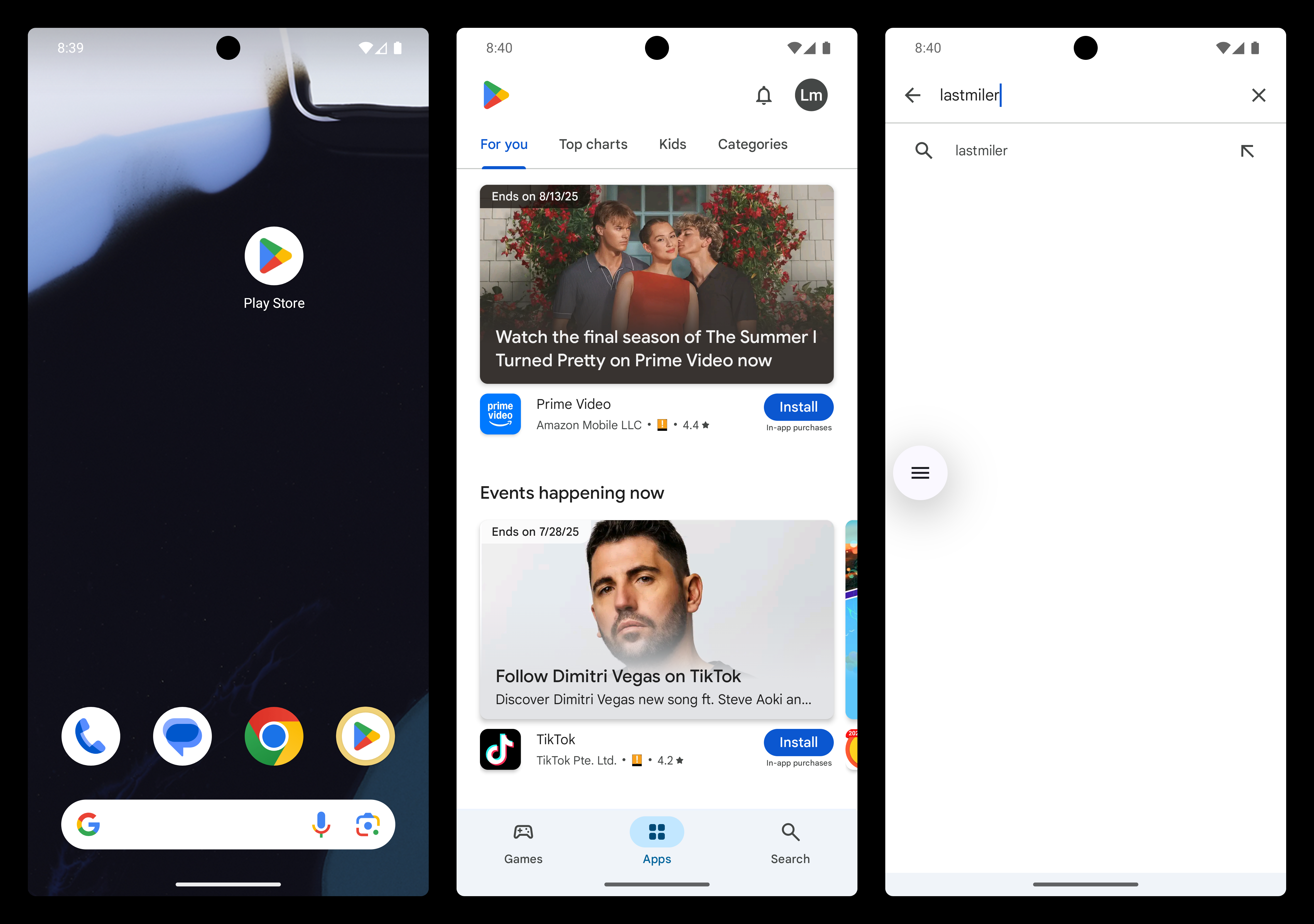 Installing Lastmiler app from Google Play Store